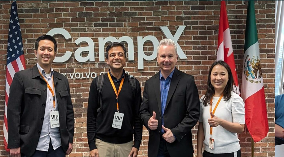 Team Wilya at innovation lab camera for Volvo-Glass, Circa 2023